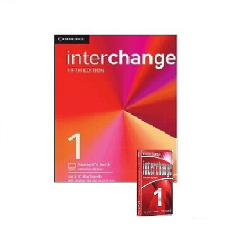 کتاب زبان Interchange 1 (SB+WB) رحلی بهمراه فلش کارت